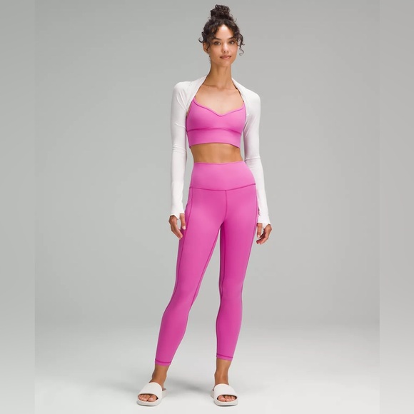 Lululemon Athletica Align High-Rise Pant with Pockets 25” in Pow Pink, Size 4 - Picture 1 of 4
